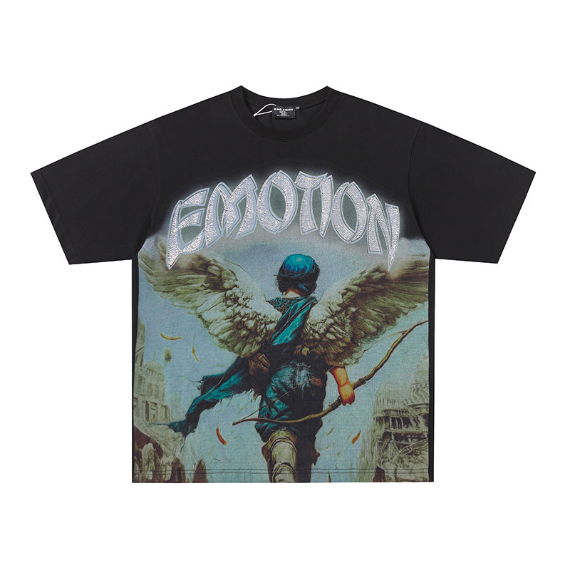 MIXED EMOTION Angel Archer Graphic 2‑Color T‑Shirt