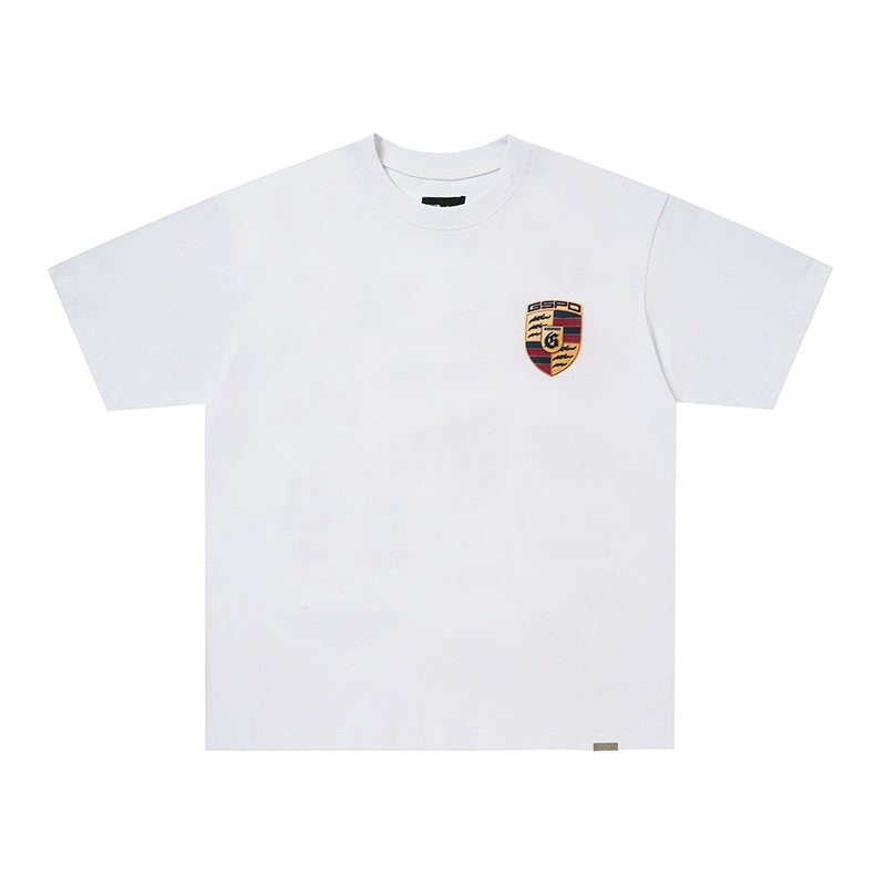 Godspeed White Badge Sticker‑Print T‑Shirt