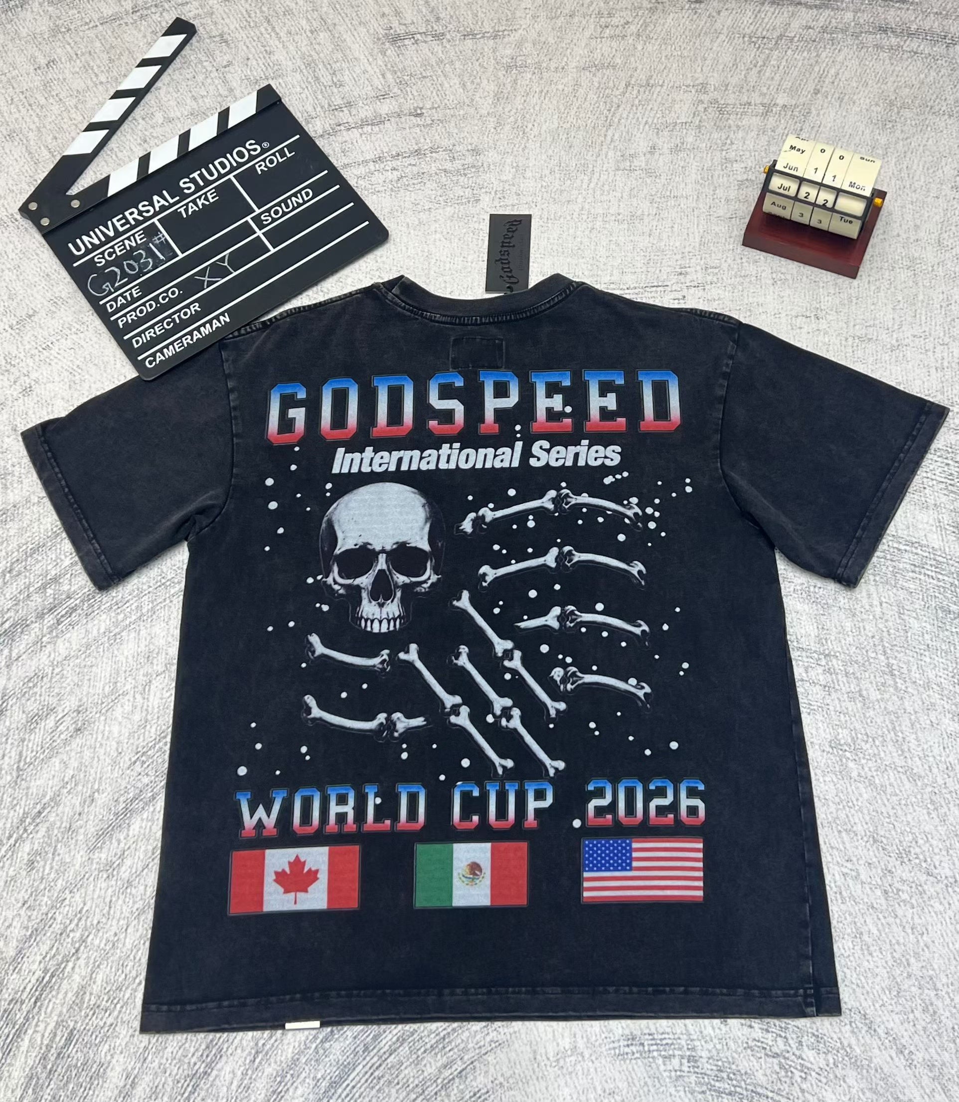 Godspeed Colour‑Skull Graphic T‑Shirt