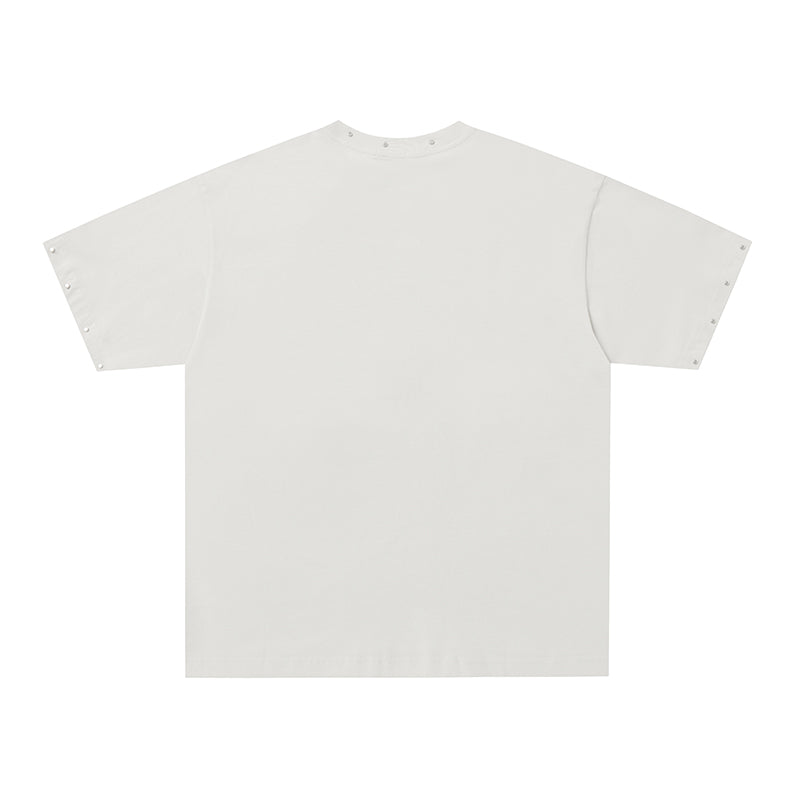 MIXED EMOTION Cloud Landscape Print 2‑Color T‑Shirt