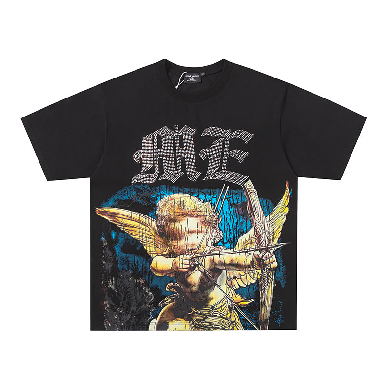 MIXED EMOTION Angel Warrior Graphic 2‑Color T‑Shirt