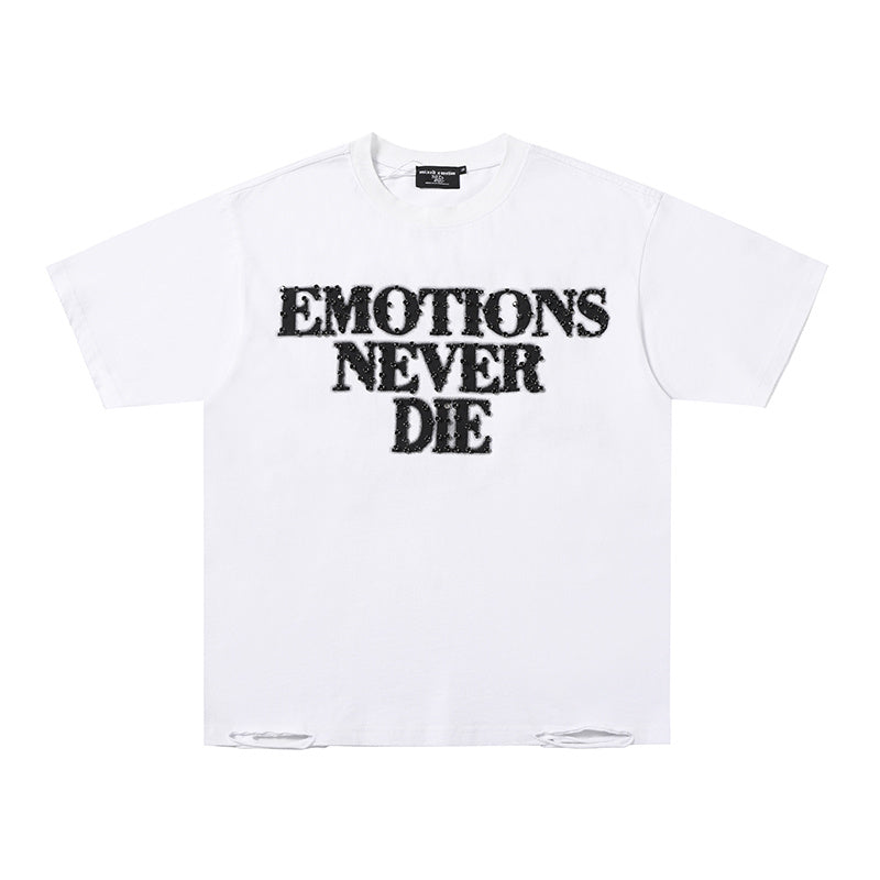 MIXED EMOTION Letter Logo Multi‑Color T‑Shirt