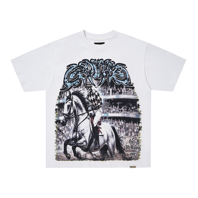 Godspeed Horse Graphic Vintage T‑Shirt