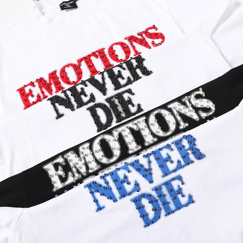 MIXED EMOTION Letter Logo Multi‑Color T‑Shirt