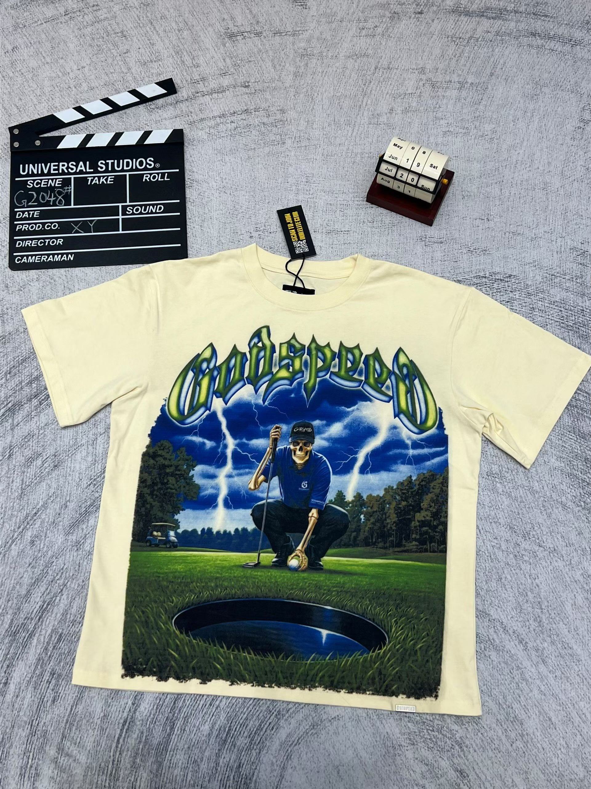 Godspeed Out Of Many One Landscape T‑Shirt