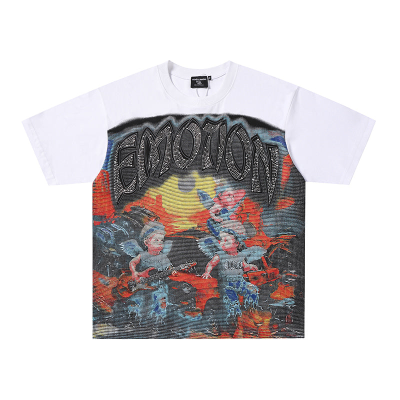 MIXED EMOTION Fantasy Art Graphic 2‑Color T‑Shirt