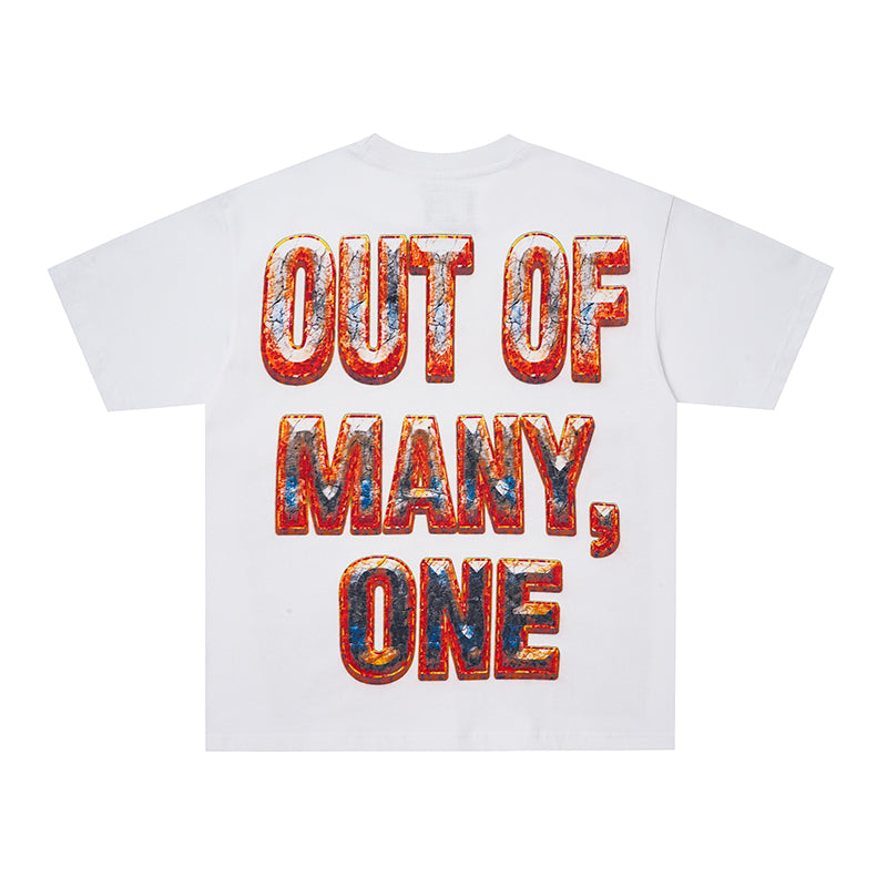 Godspeed Out Of Many One Flame Graphic T‑Shirt
