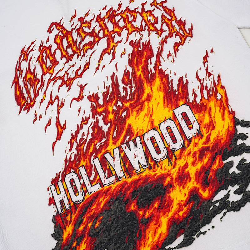 Godspeed Hollywood Flame Print T‑Shirt