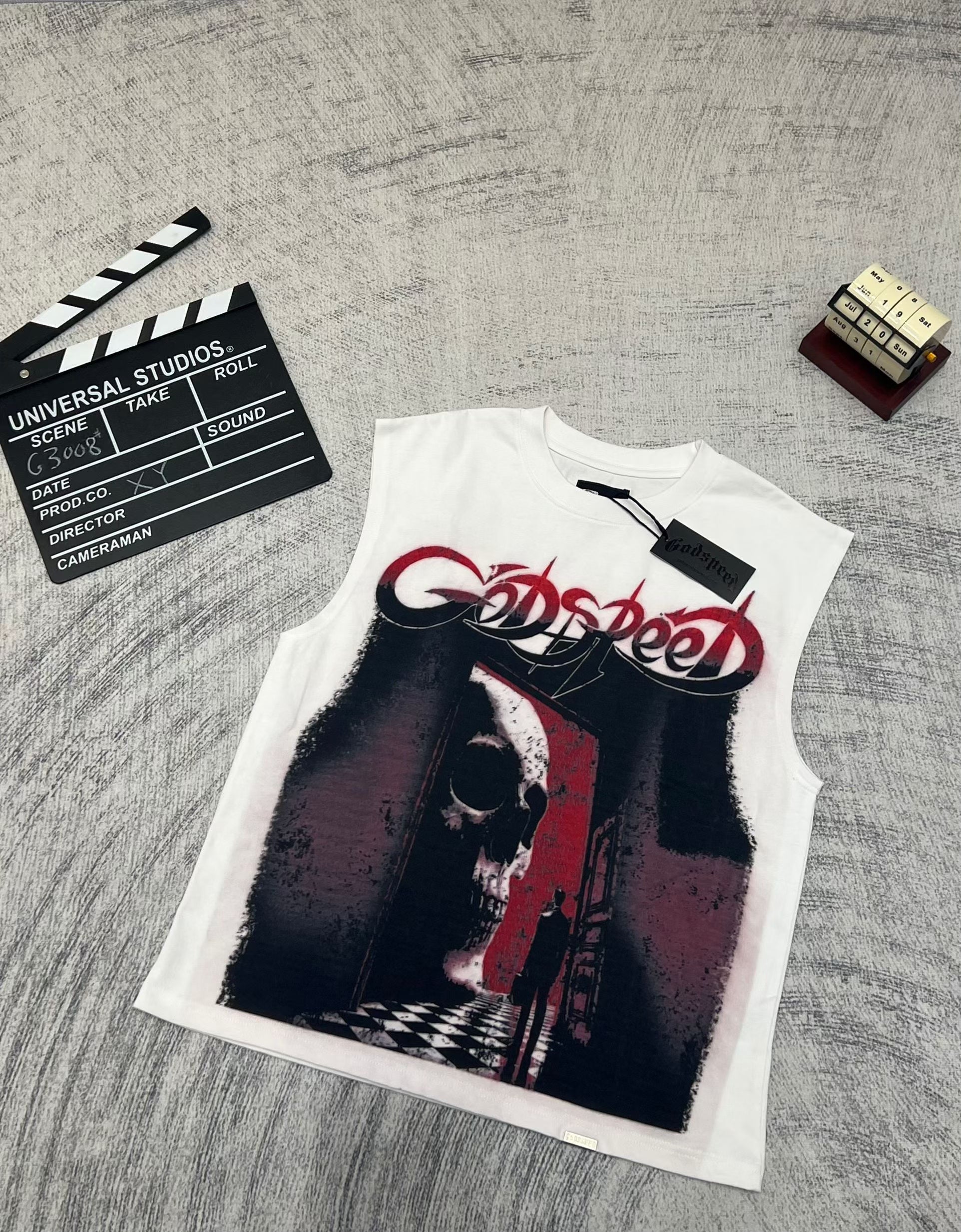 Godspeed 3‑Color Horror Graphic Tank Top