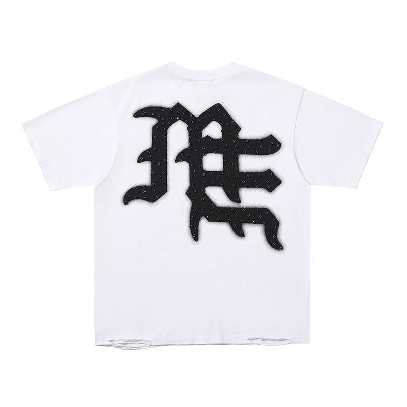 MIXED EMOTION Letter Logo Multi‑Color T‑Shirt