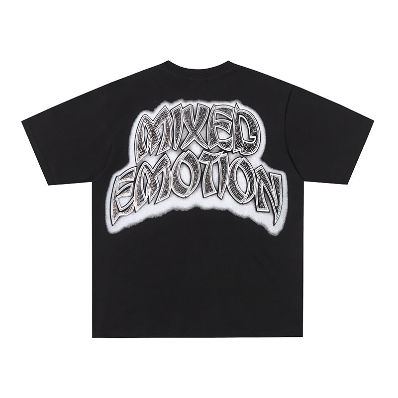 MIXED EMOTION Surf Character Graphic 2‑Color T‑Shirt
