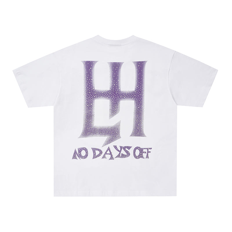Life Hustlers Astronaut Space‑Print White T‑Shirt