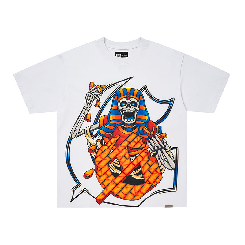 Godspeed Egyptian Skull Graphic T‑Shirt