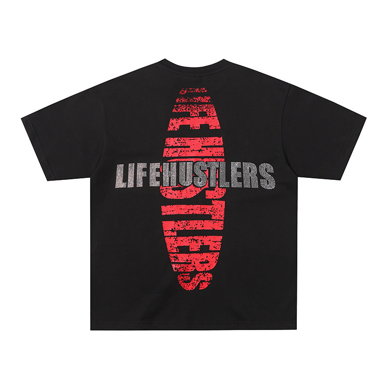 Life Hustlers Jesus Graphic Black Tee