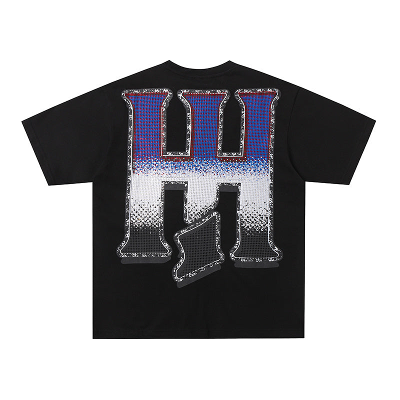 Life Hustlers Portrait Graphic Black Tee