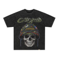 Godspeed Badges of Honor Skull Graphic T‑Shirt
