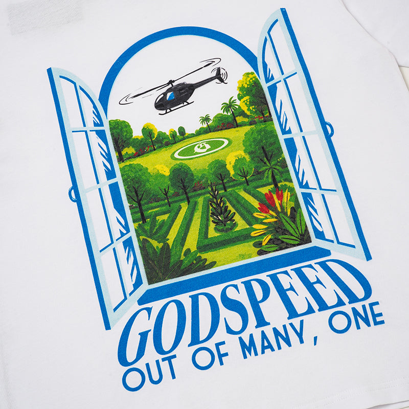 Godspeed Landscape Helicopter Graphic T‑Shirt