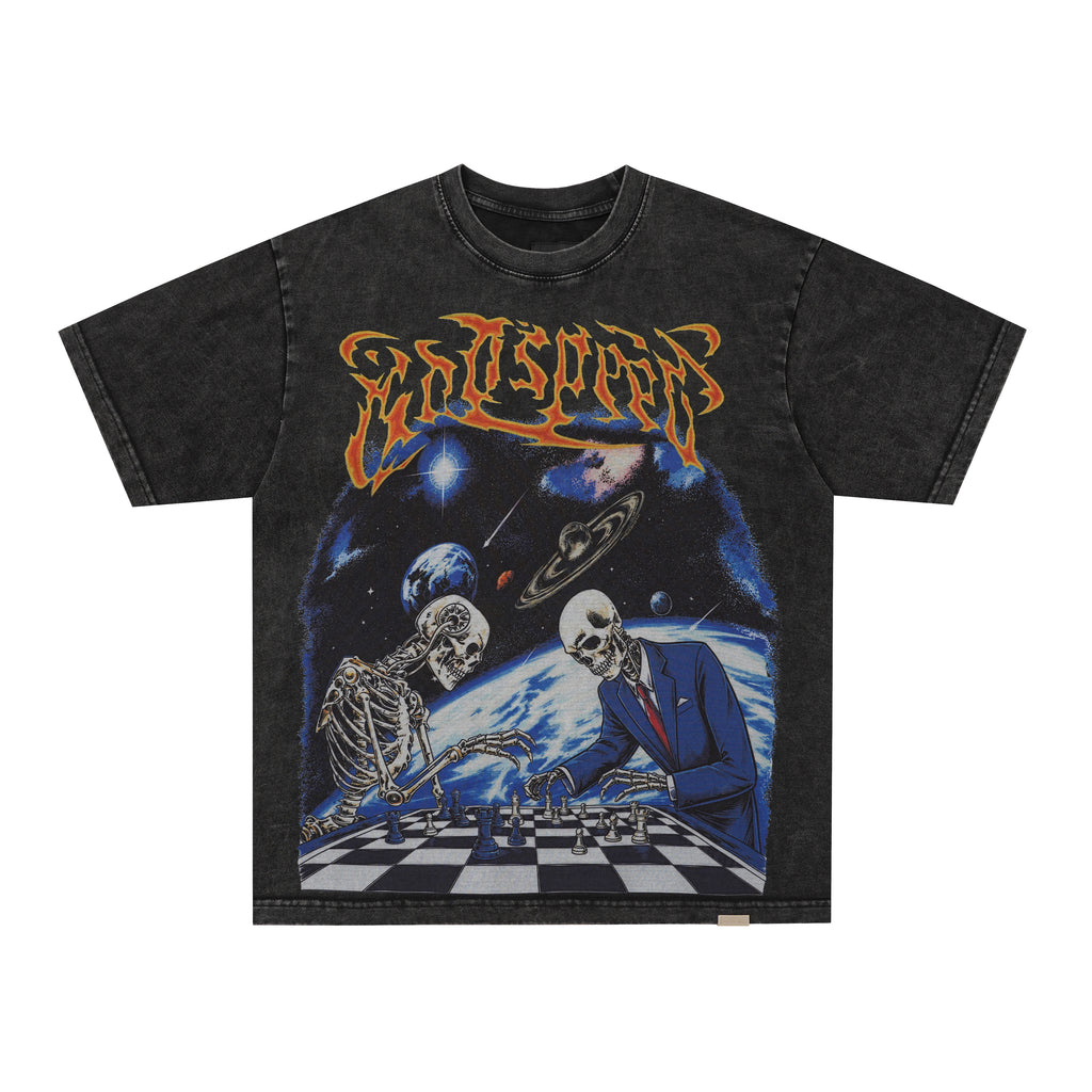 Godspeed Space Skull Graphic T‑Shirt