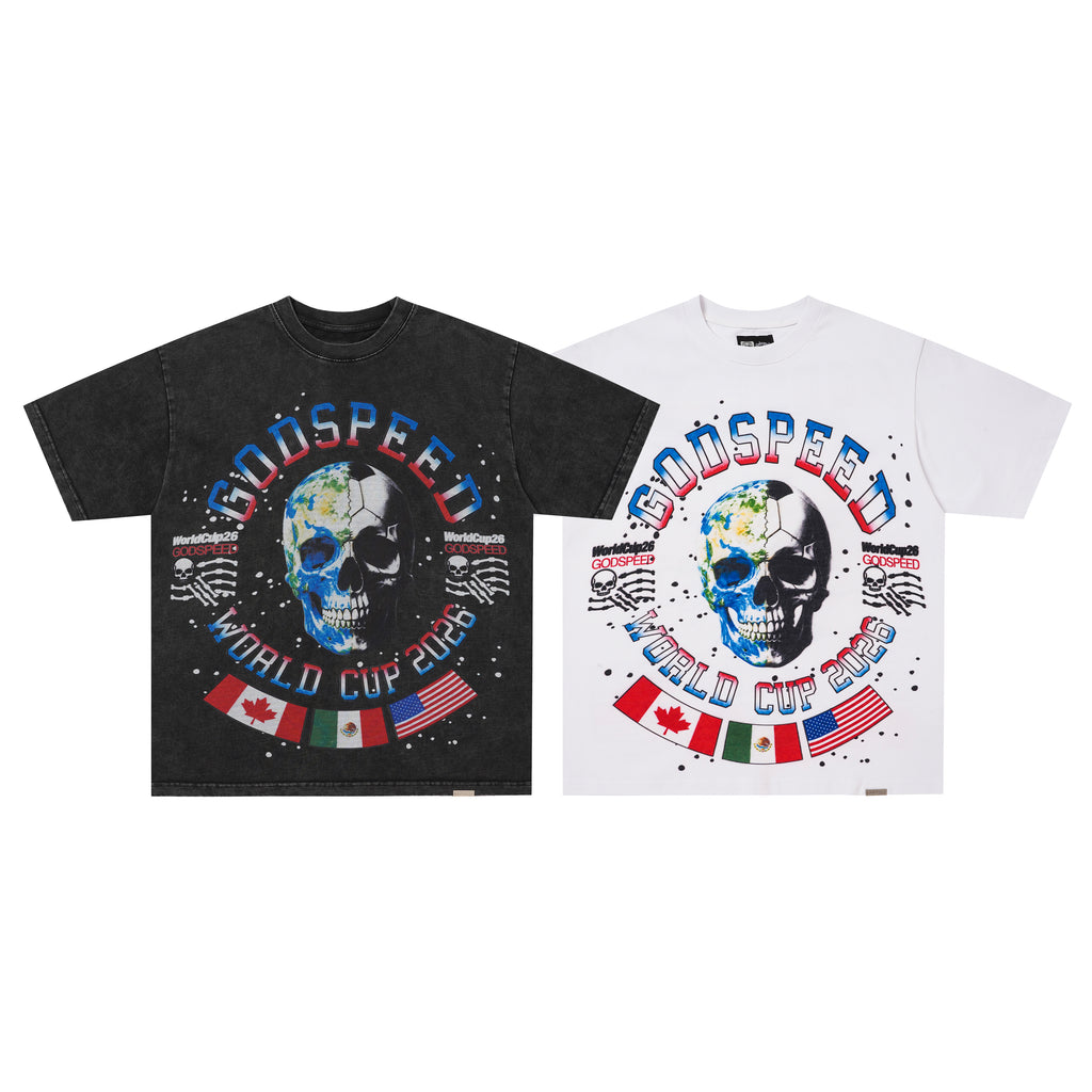 Godspeed Colour‑Skull Graphic T‑Shirt