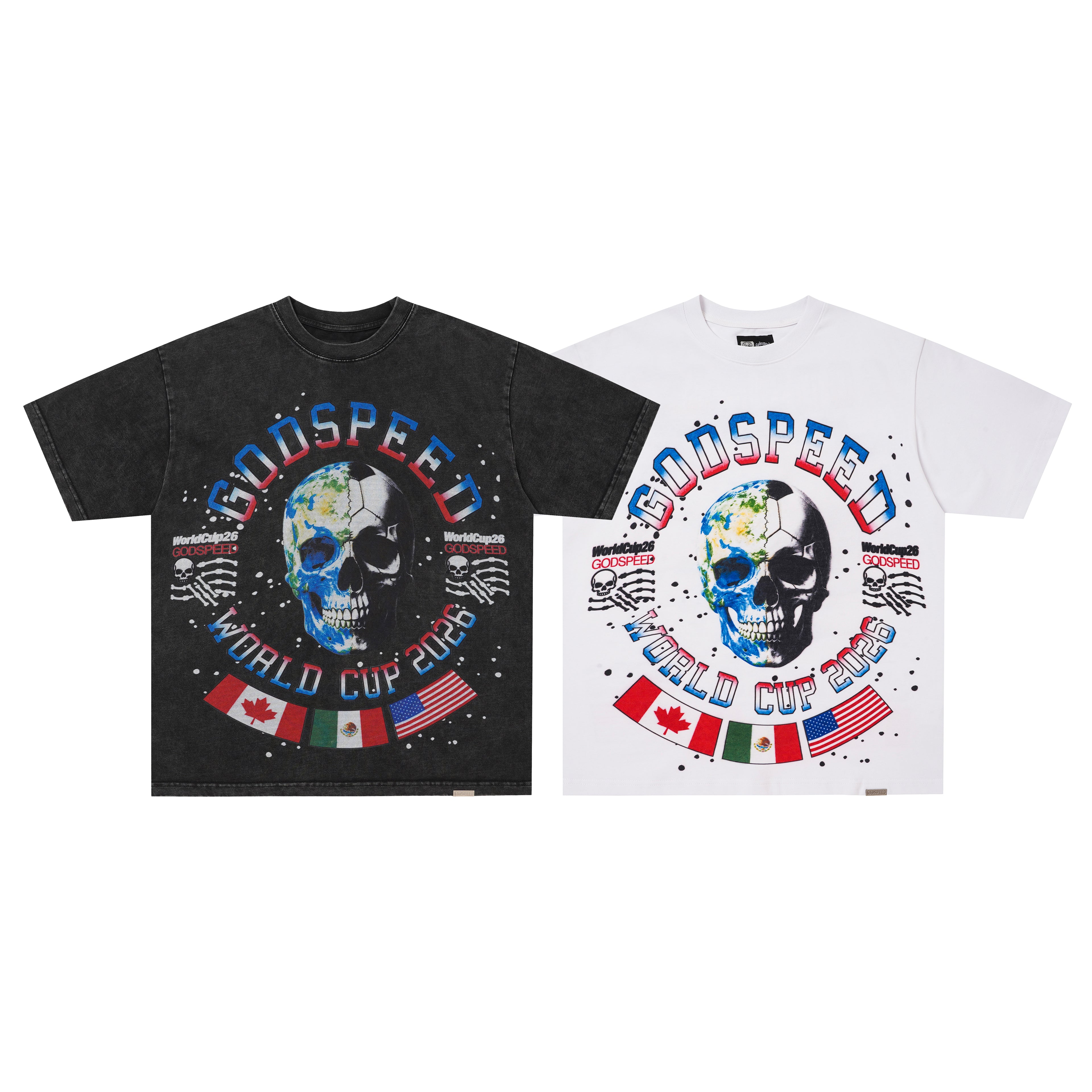 Godspeed Colour‑Skull Graphic T‑Shirt