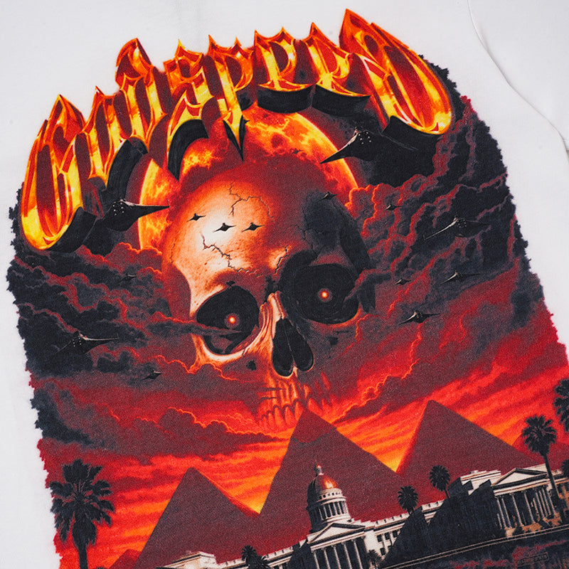 Godspeed Flame Skull Graphic T‑Shirt