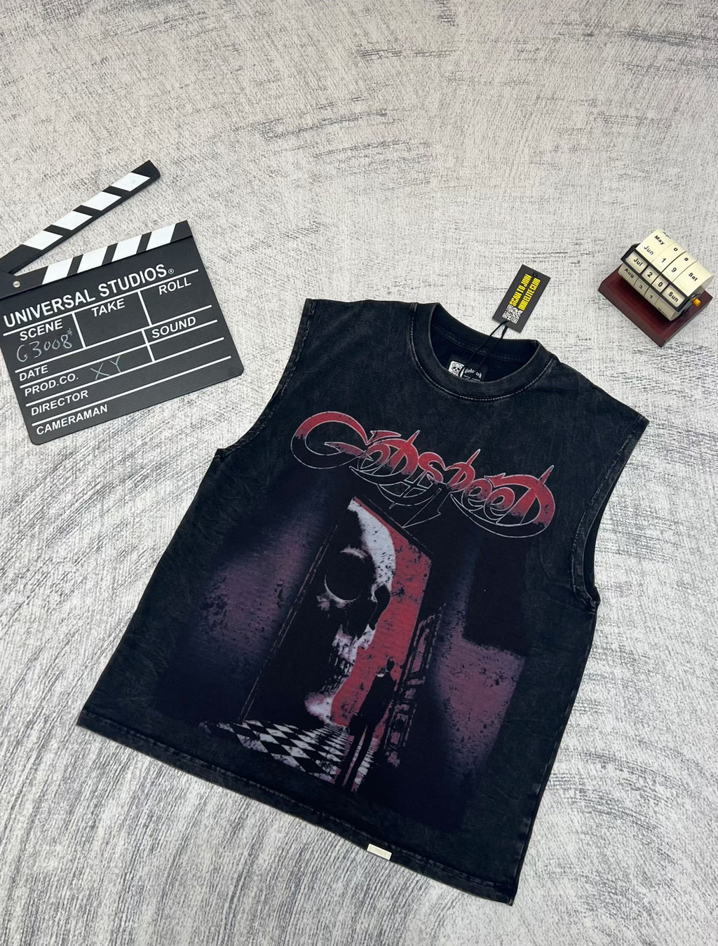 Godspeed 3‑Color Horror Graphic Tank Top