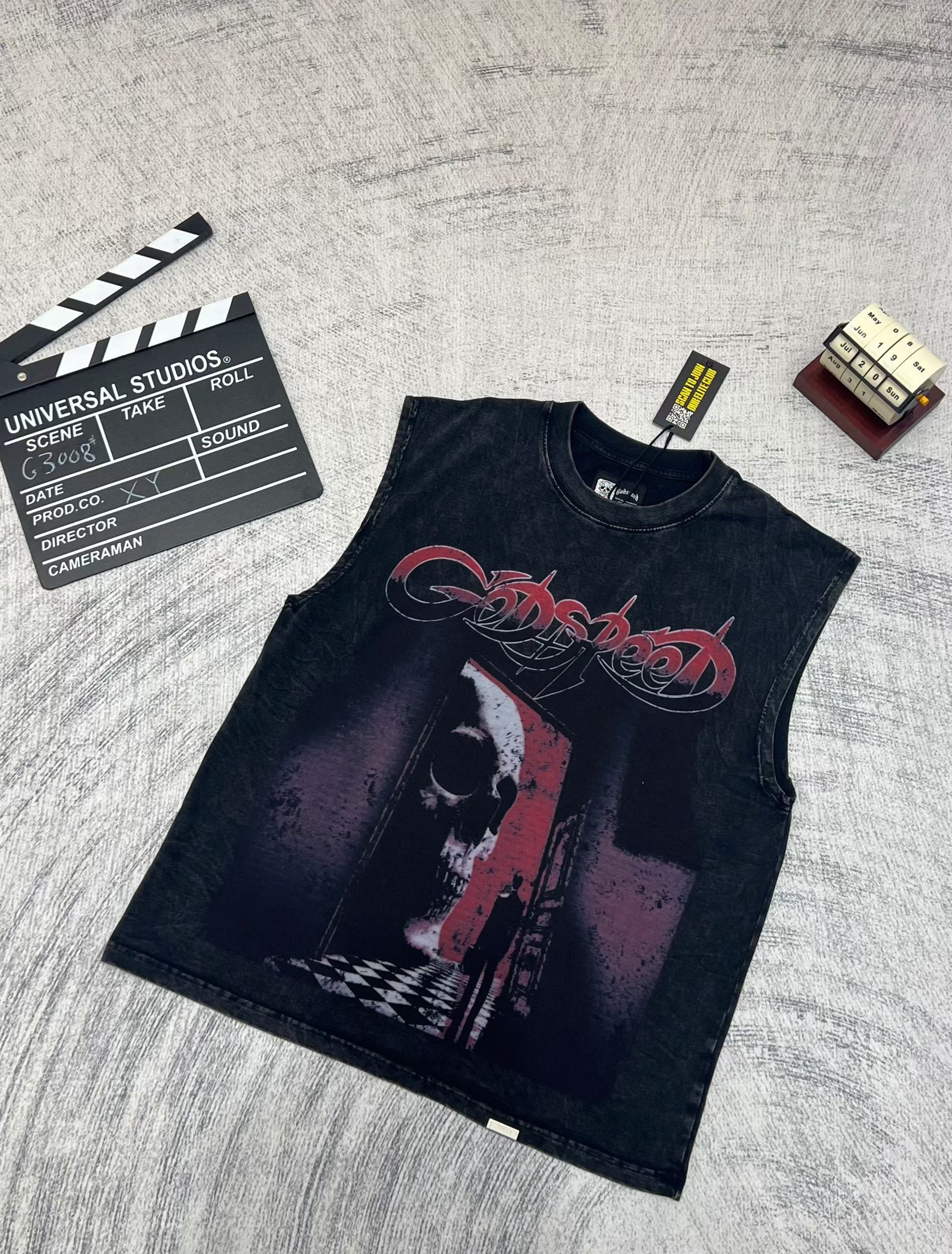 Godspeed 3‑Color Horror Graphic Tank Top