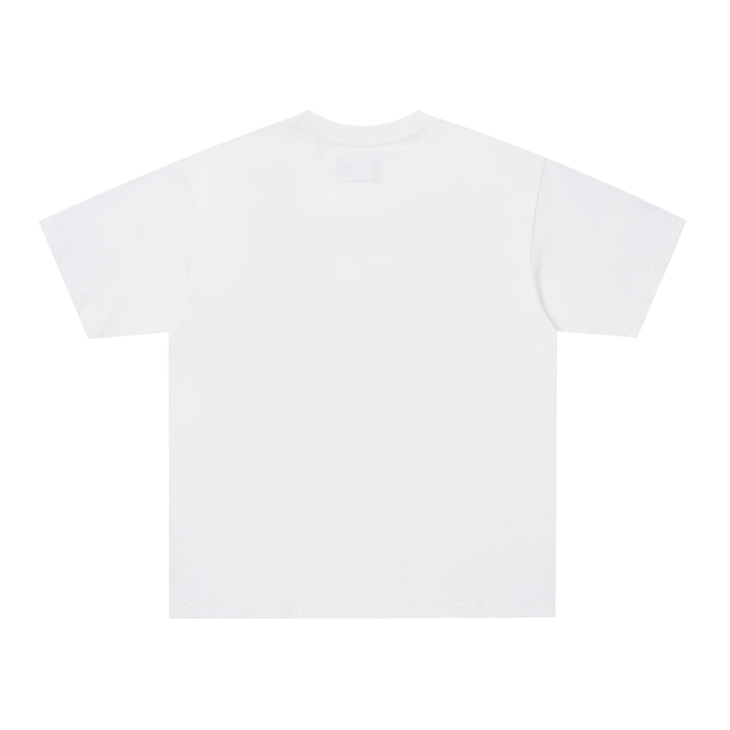 Godspeed Flame Graphic White T‑Shirt