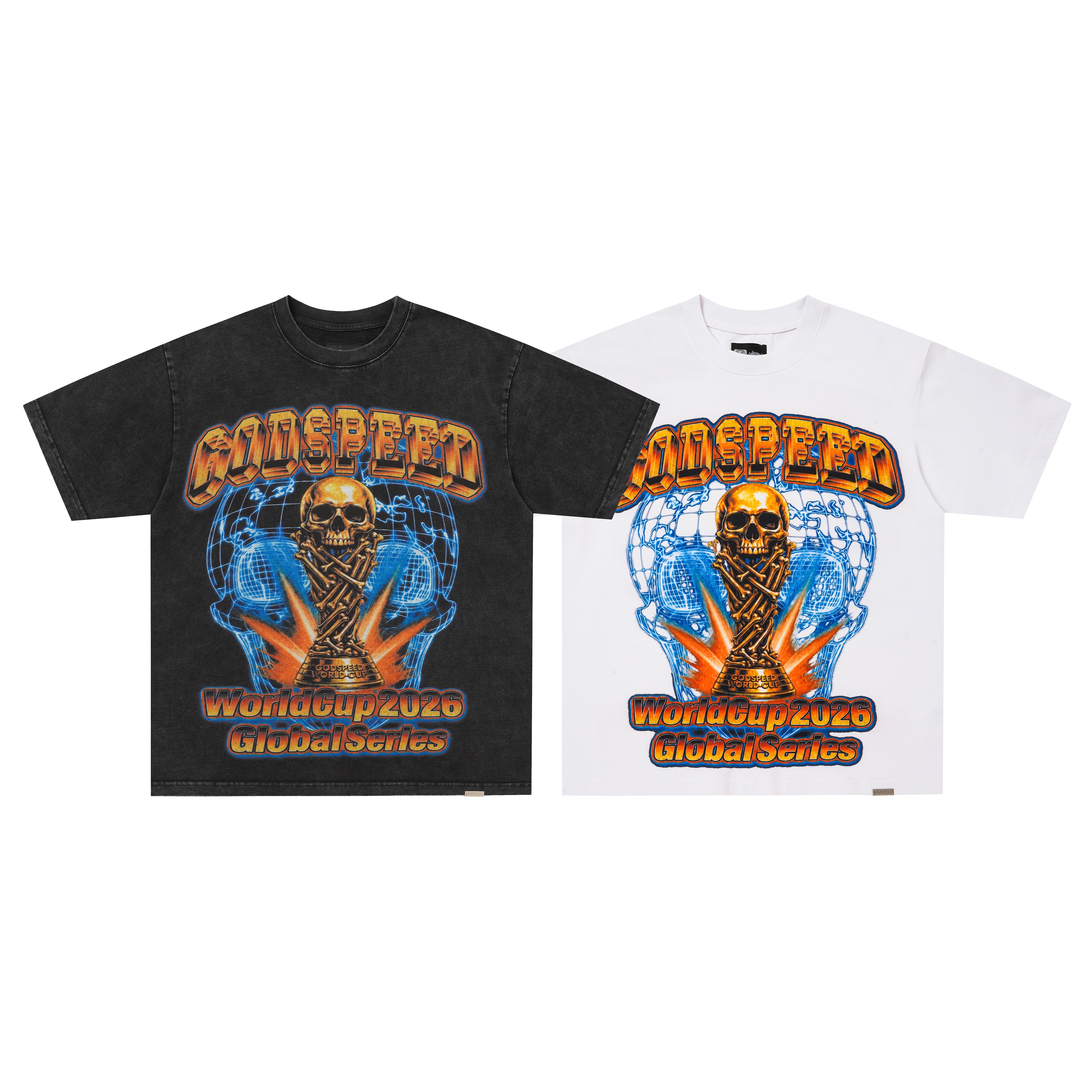 Godspeed Skull Flag Graphic T‑Shirt