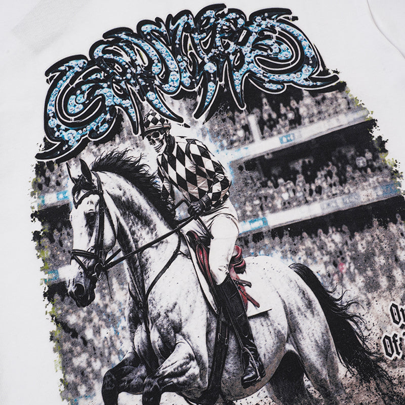 Godspeed Horse Graphic Vintage T‑Shirt