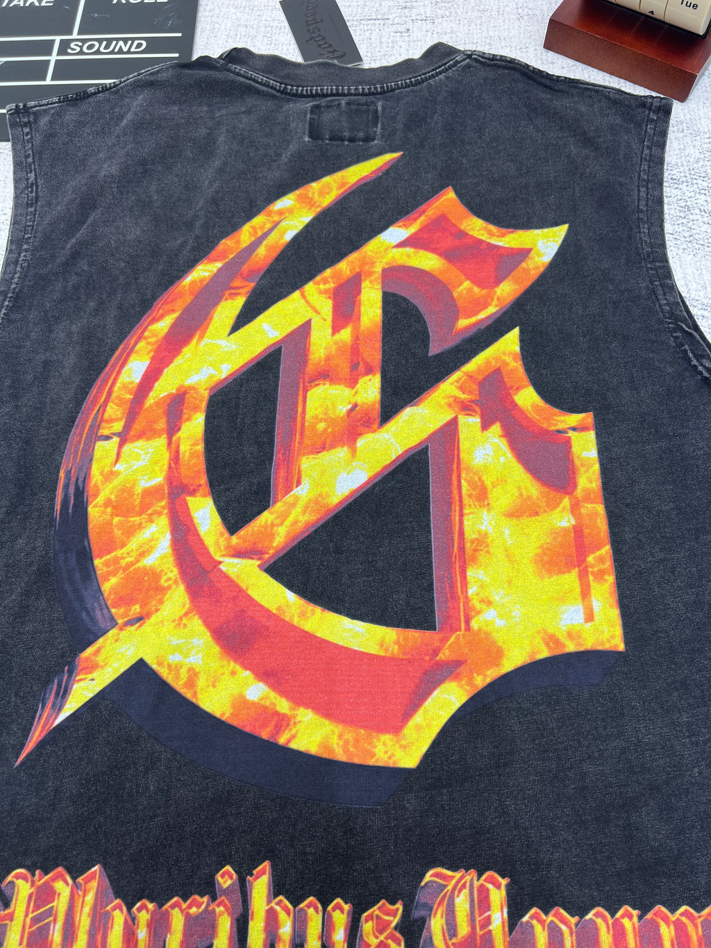 Godspeed Black Skull Flame Tank Top