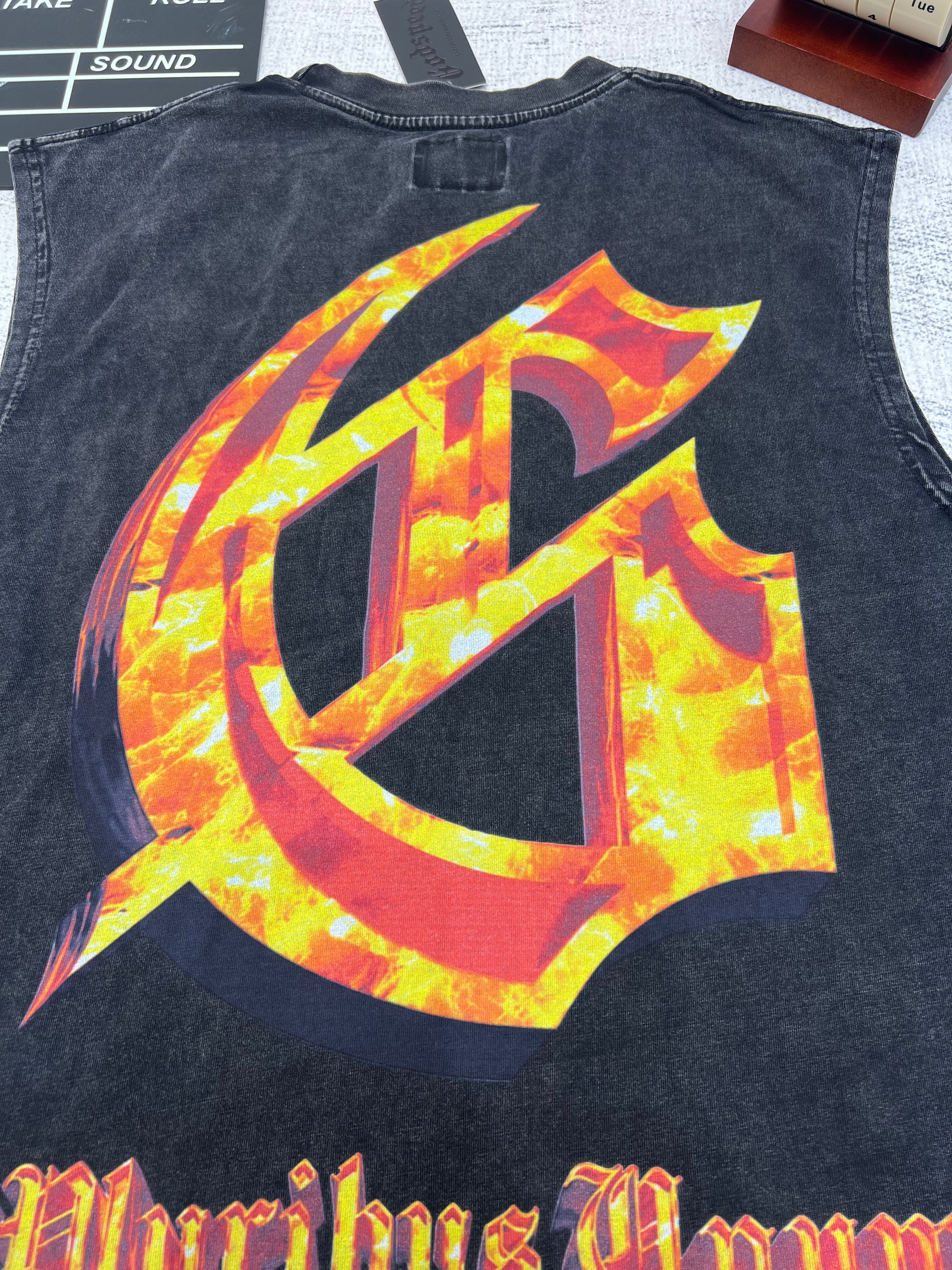 Godspeed Black Skull Flame Tank Top