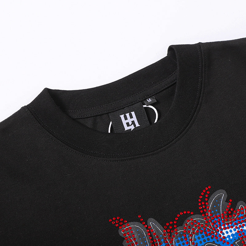 Life Hustlers Portrait Graphic Black Tee