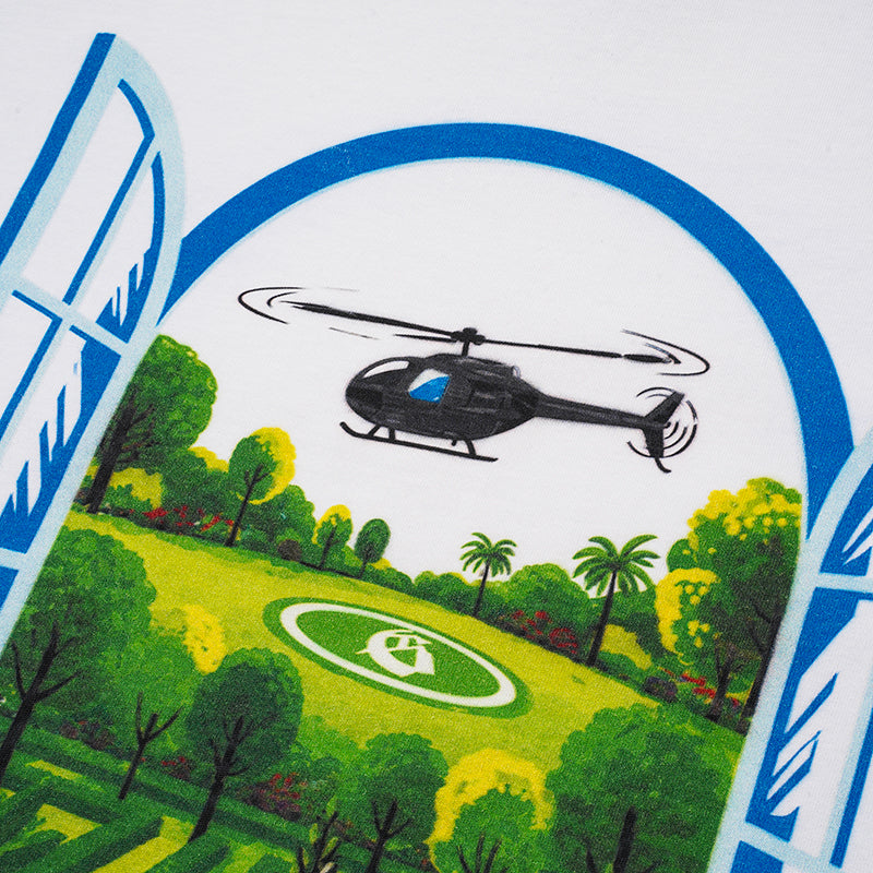Godspeed Landscape Helicopter Graphic T‑Shirt