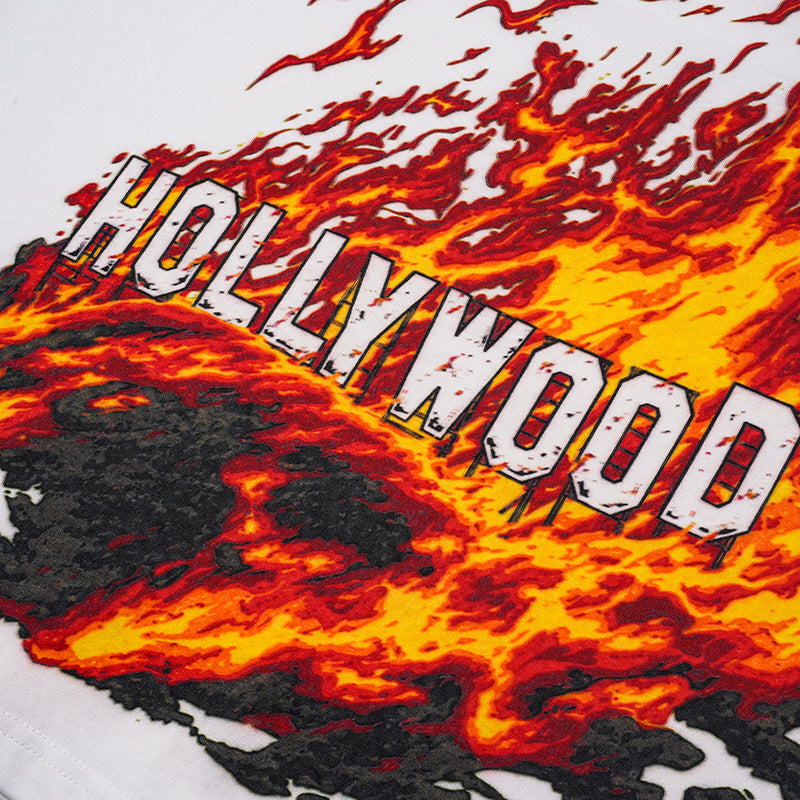 Godspeed Hollywood Flame Print T‑Shirt