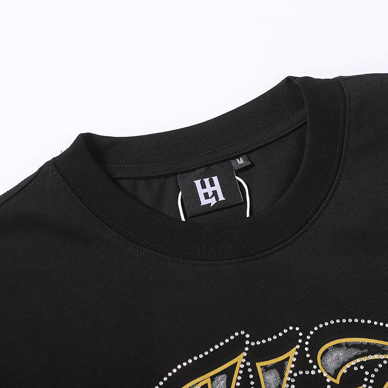 Life Hustlers Praying Angel Graphic Black Tee