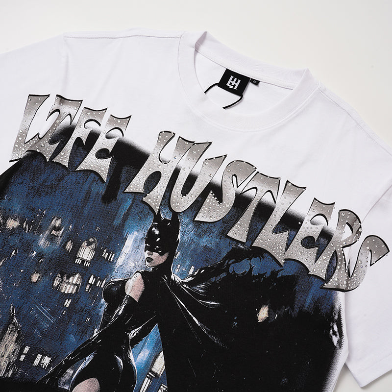 Life Hustlers Witch Graphic White T‑Shirt