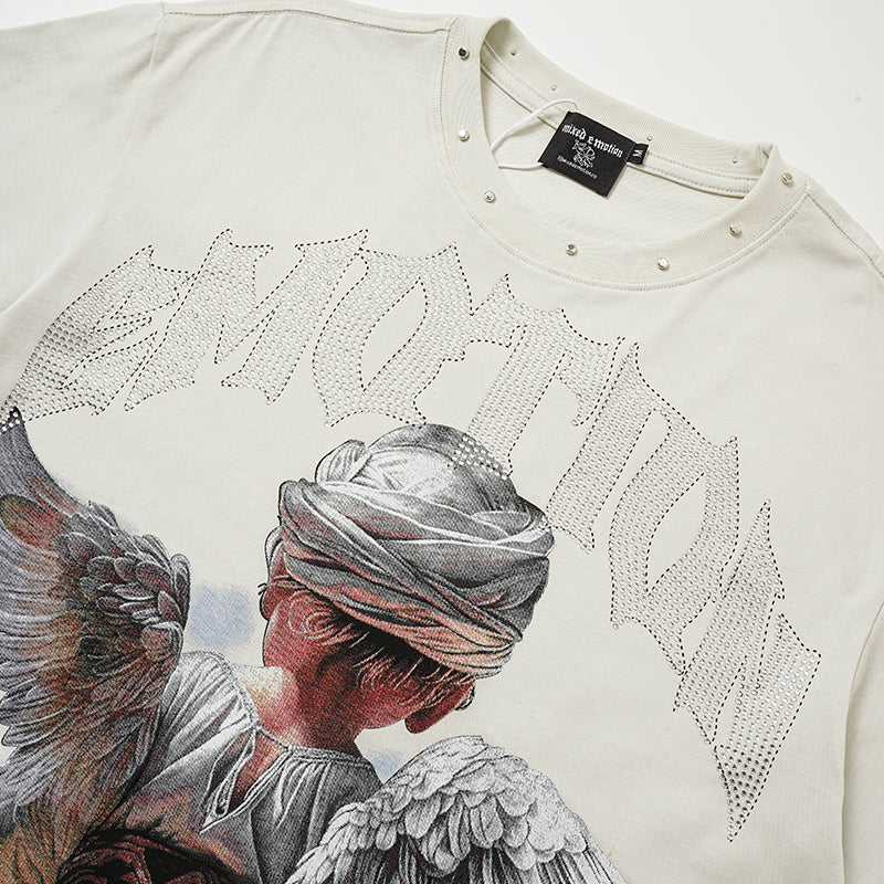 MIXED EMOTION Cupid Archer Graphic 2‑Color T‑Shirt