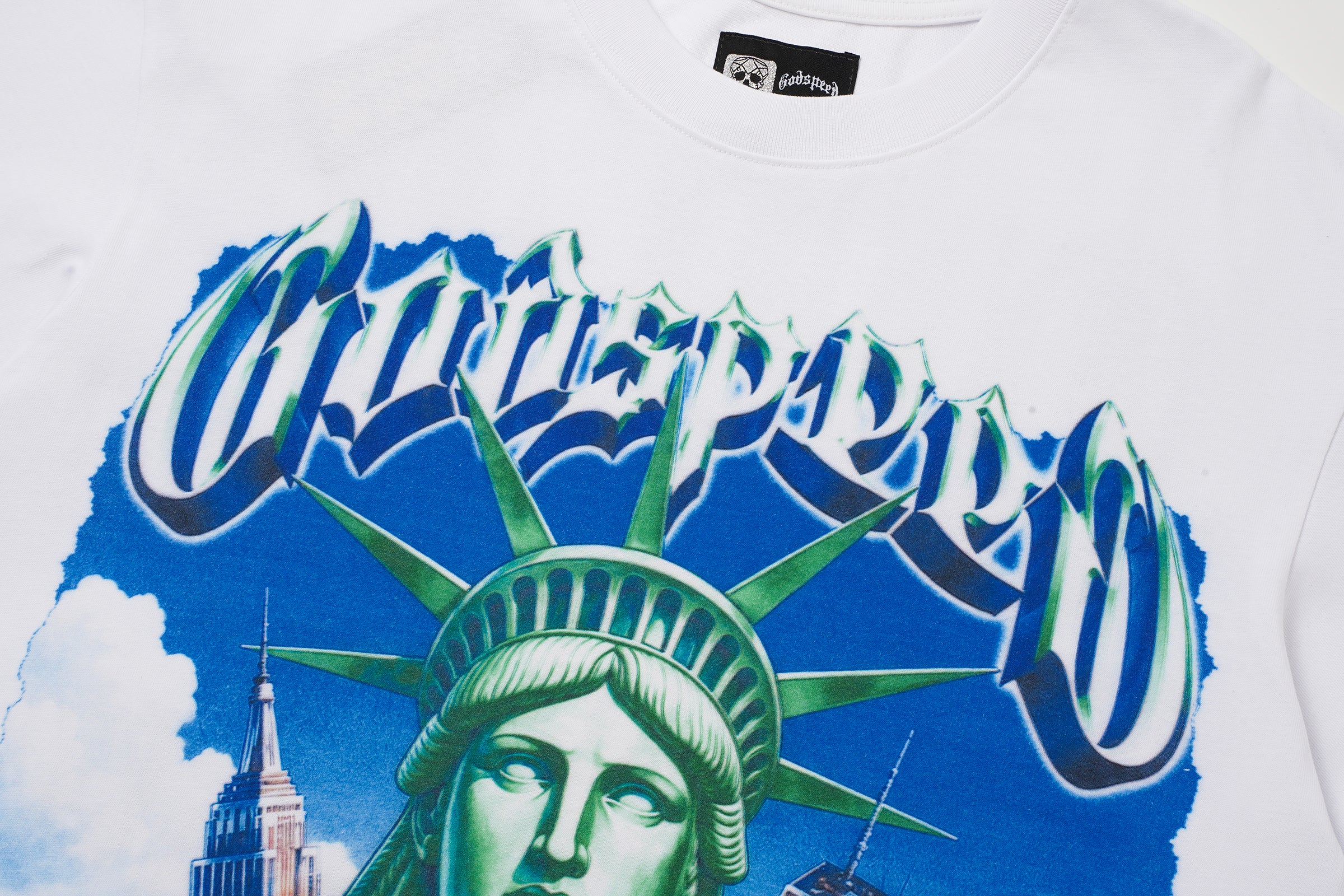 Godspeed Statue Of Liberty Graphic T‑Shirt