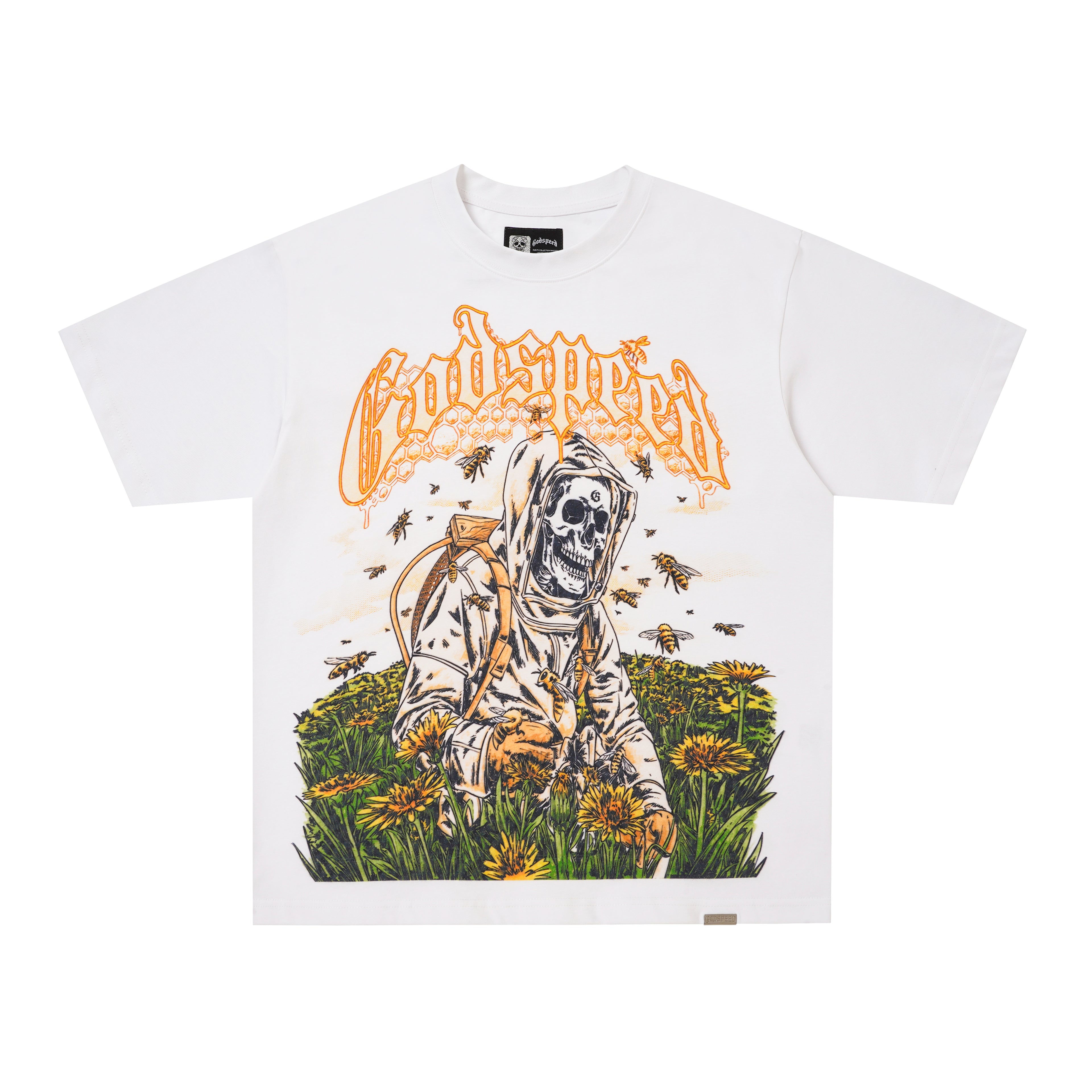 Godspeed Tiger Graphic White T‑Shirt