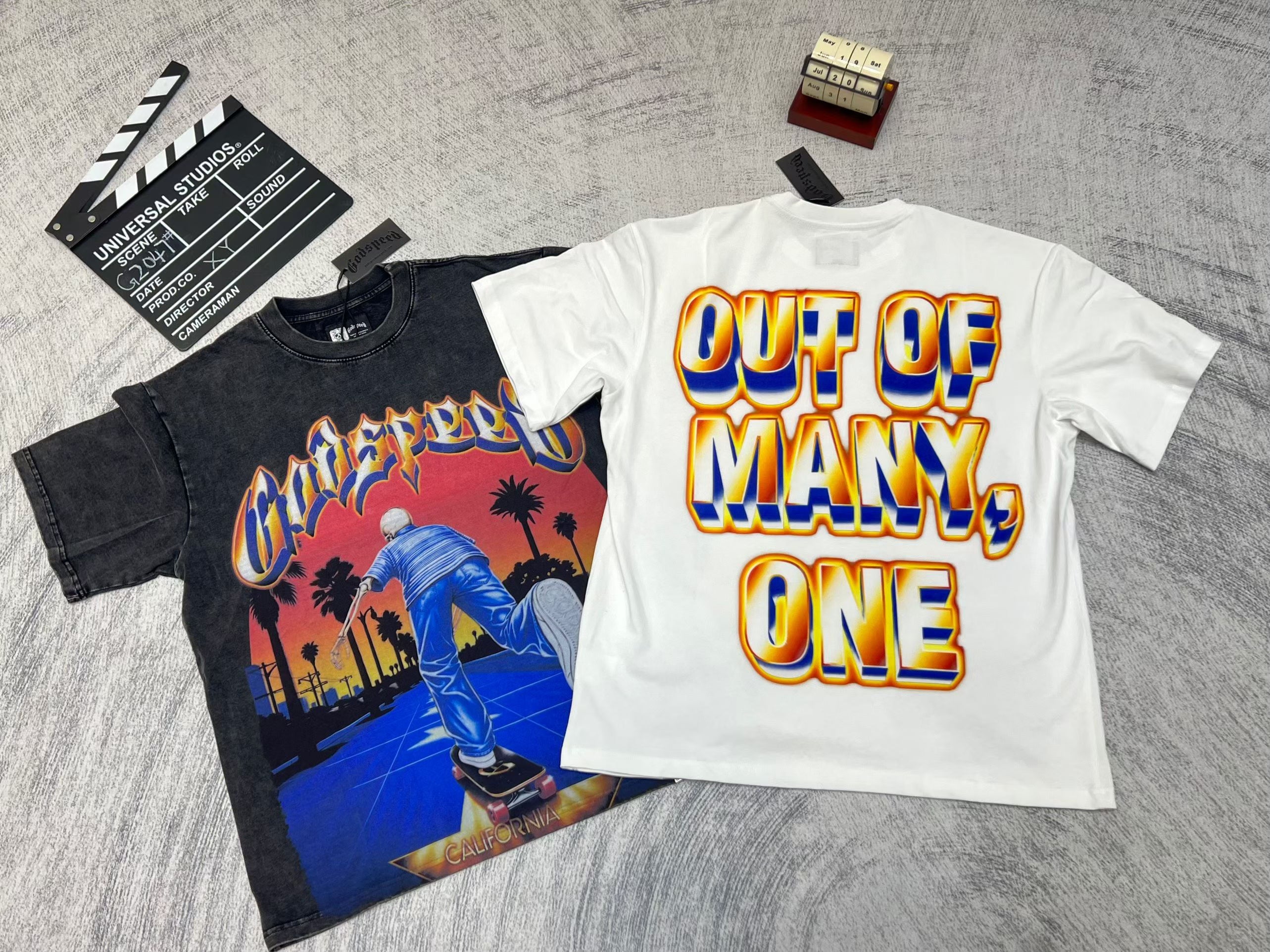 Godspeed Sunset Skate Graphic T‑Shirt