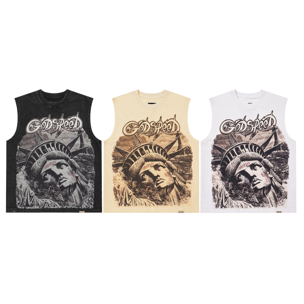 Godspeed 3‑Pack Statue of Liberty Tank Top