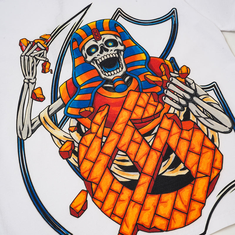 Godspeed Egyptian Skull Graphic T‑Shirt