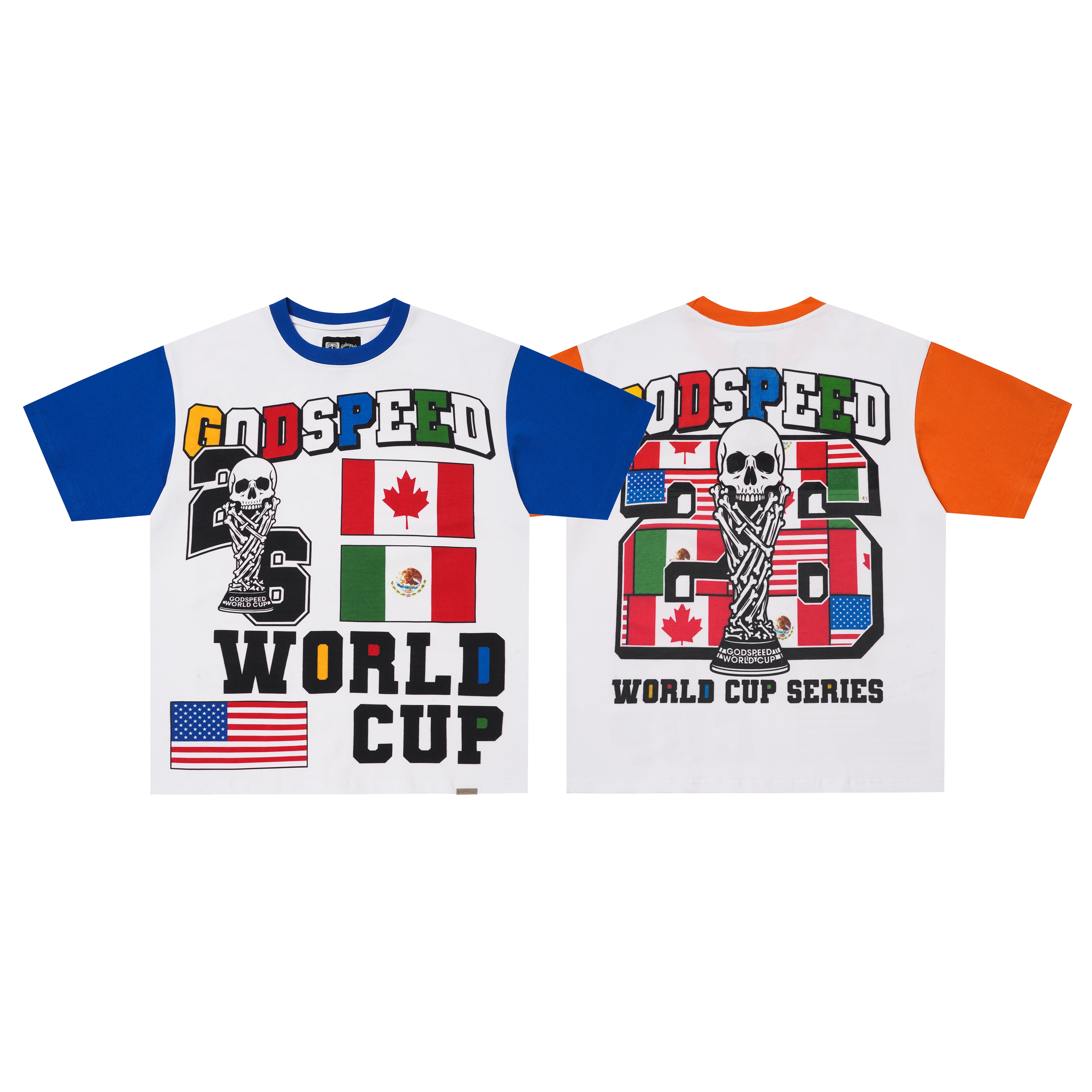Godspeed World‑Cup Flag Print Raglan T‑Shirt