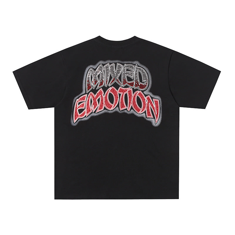 MIXED EMOTION Sunset Graphic 3‑Color T‑Shirt