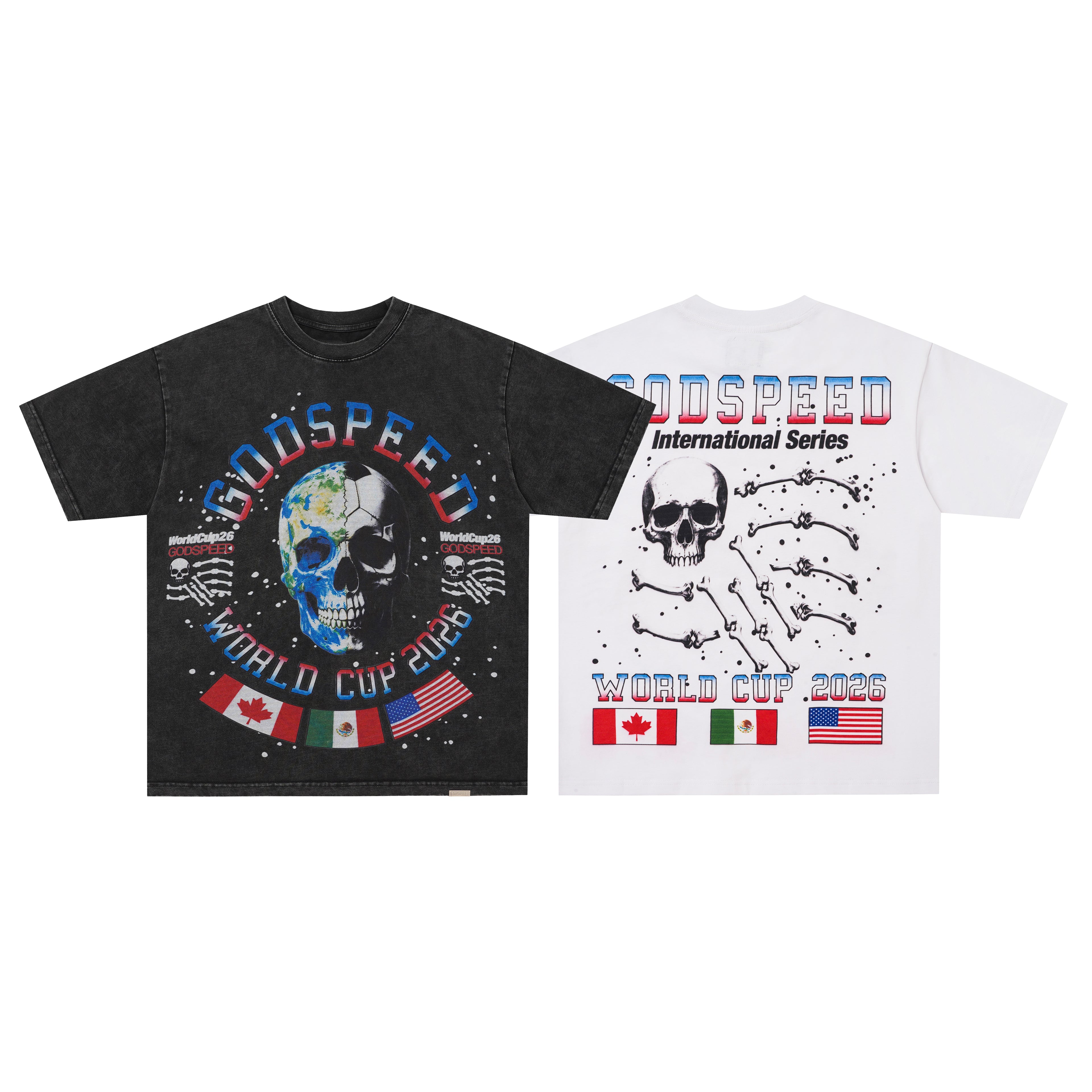 Godspeed Colour‑Skull Graphic T‑Shirt