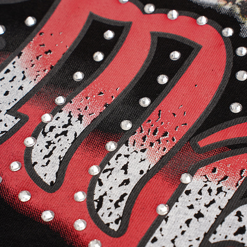 MIXED EMOTION Eagle Graphic Black T‑Shirt