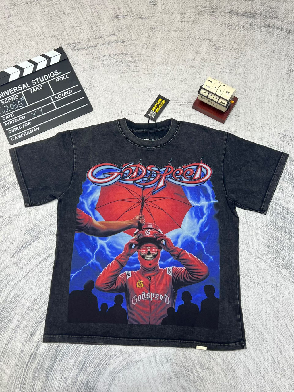 Godspeed Retro Figure Graphic Short‑Sleeve T‑Shirt