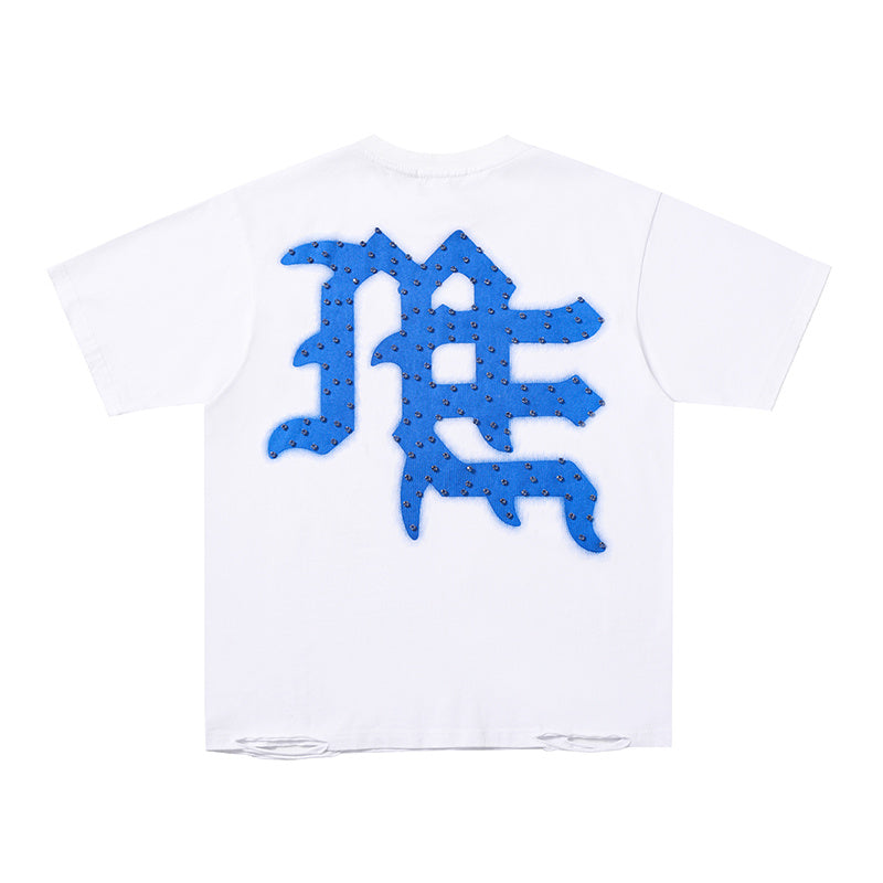 MIXED EMOTION Letter Logo Multi‑Color T‑Shirt