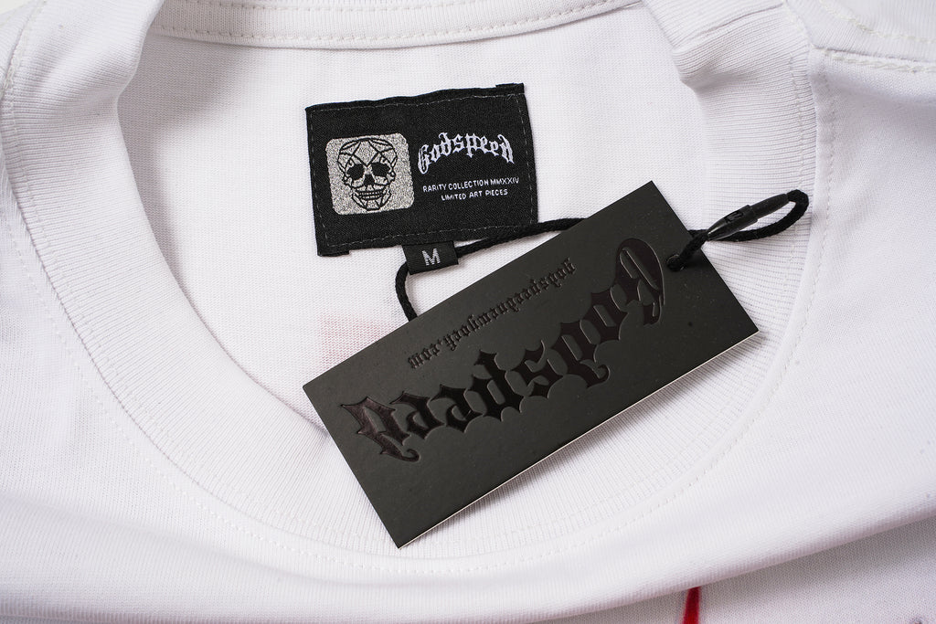Godspeed Figure Letter Print T‑Shirt